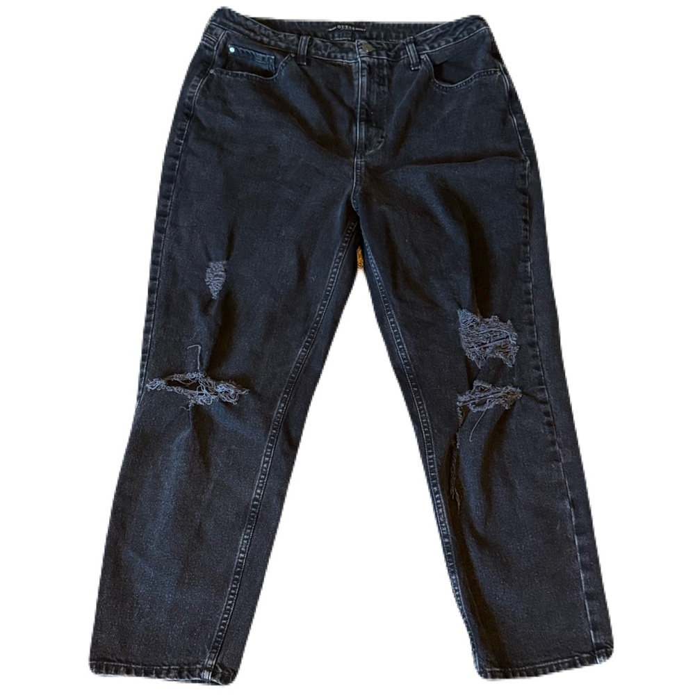 Guess 32 x 26 Black Relaxed Fit Jeans